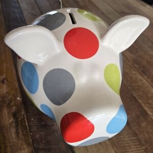 Salt & Pepper | Colorful Polka Dot Piggy Bank
